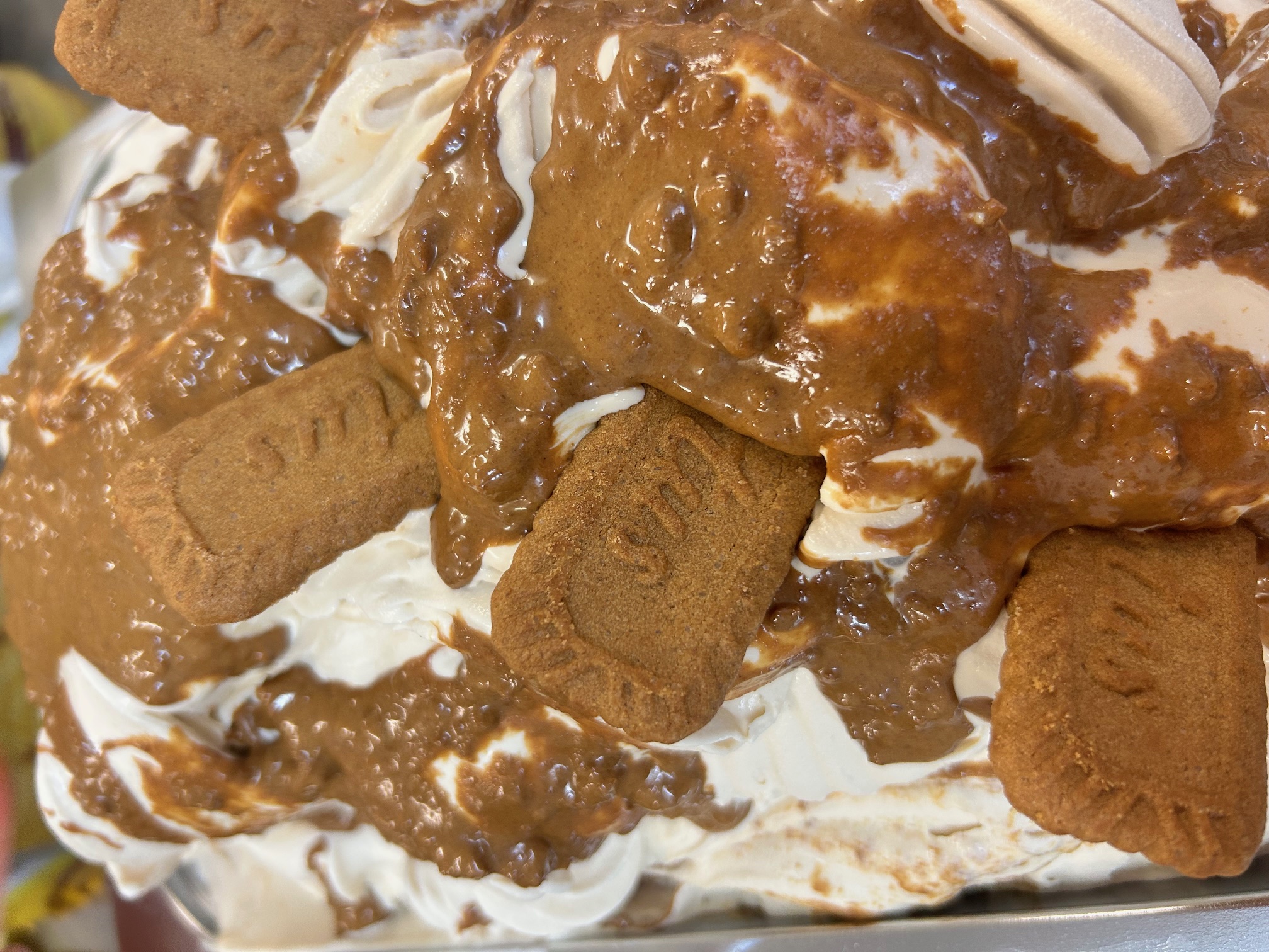 Glace speculoos avec biscuits